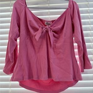 3X Tie Me Up Top Vixen by Micheline Pitt Pink